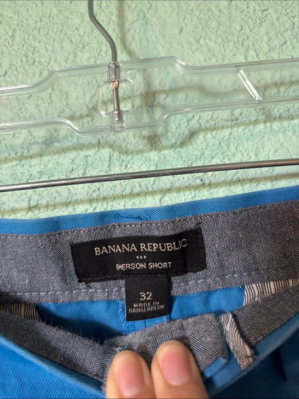 Banana Republic Men's Blue Emerson Chino Shorts Size 32 Like New